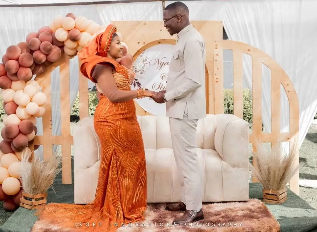 Nyasha and Simba greeting family during their roora in Harare — founder's pre-Caronai experience, planned and coordinated by Tanaka