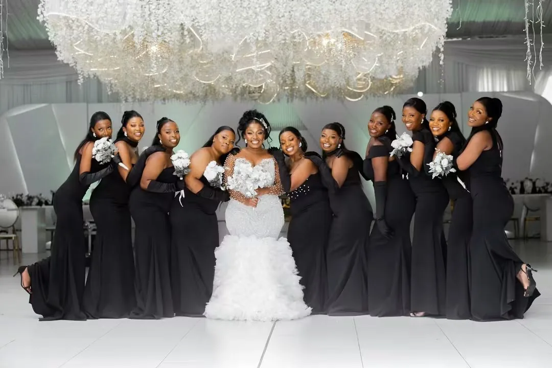 Nyasha and Simba with their wedding party in Harare — founder's pre-Caronai experience, planned and coordinated by Tanaka