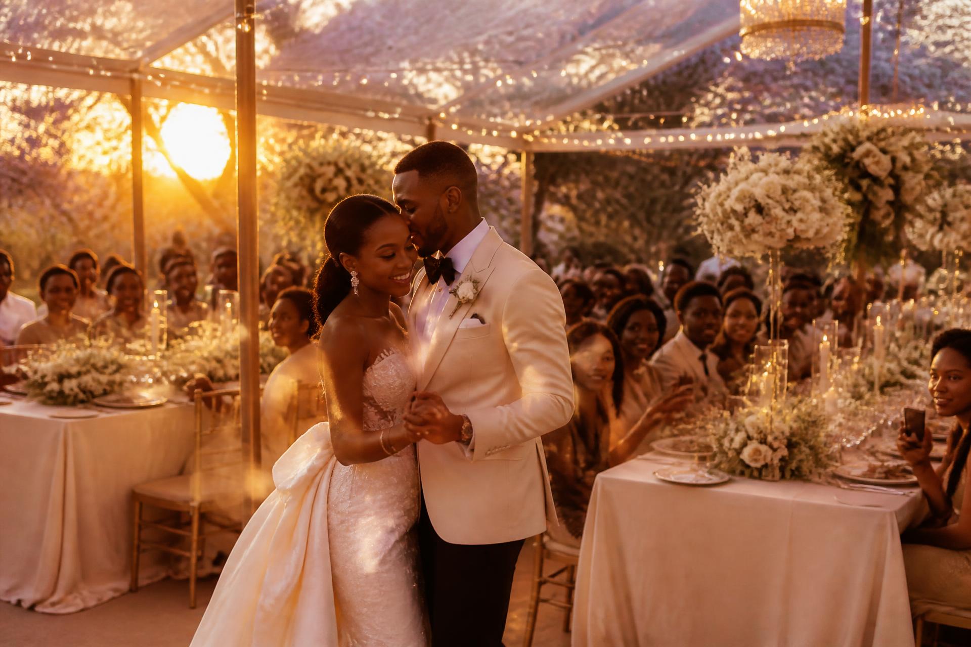 Upscale luxury wedding reception in Harare, Zimbabwe
